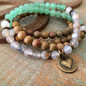 Optimism Gemstone wrap bracelet or necklace